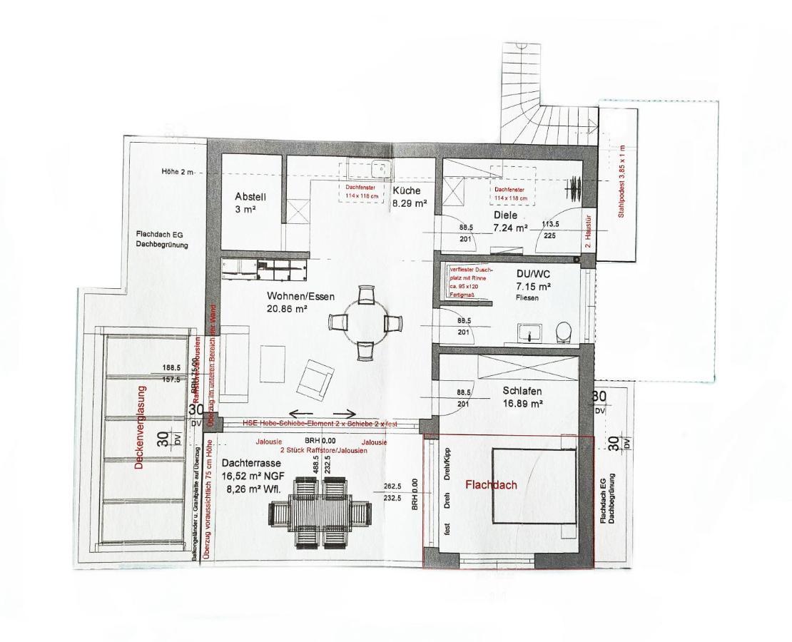 Wunderschoene Helle Wohnung Mit Grosser Dachterrasse Gottmadingen Exterior foto